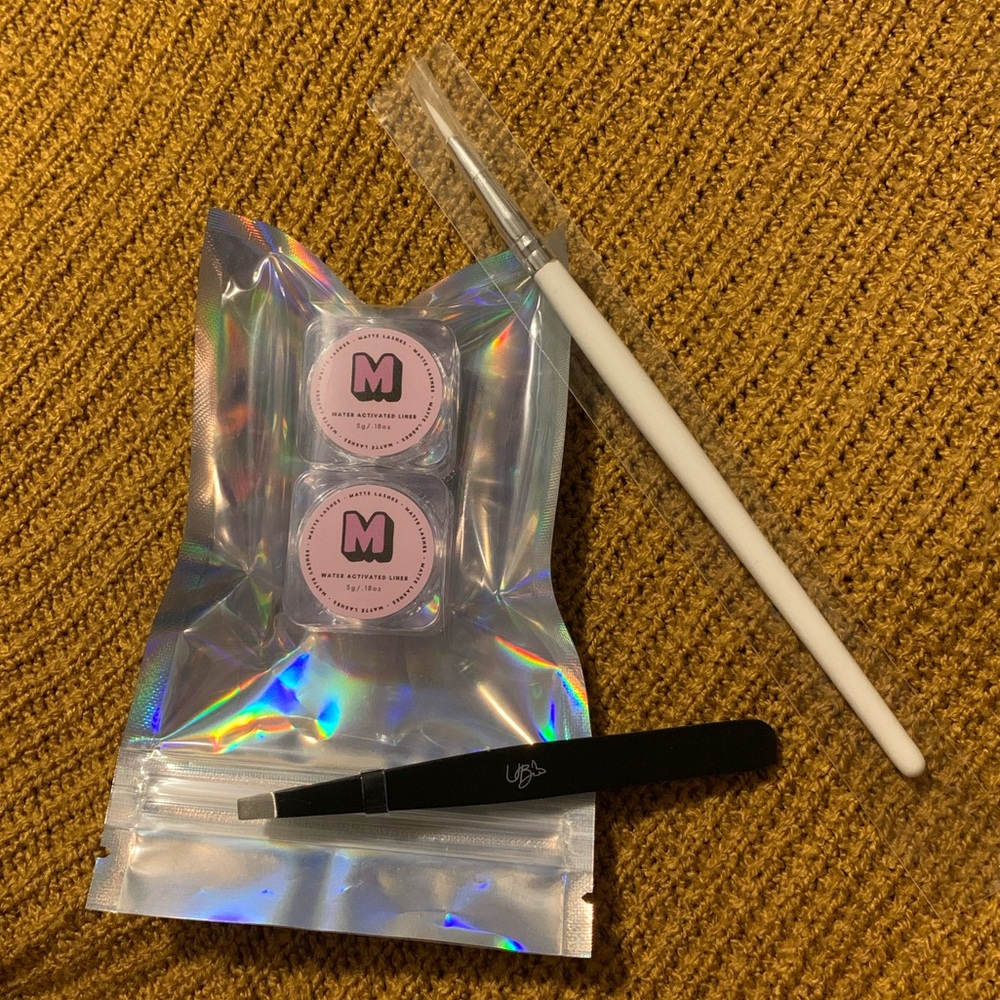 Matte Lashes water activated eyeliner and brush, never used never touched!